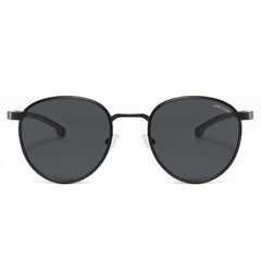 ARCADIO Butler Round Metal Sunglass (Matt Black, Black) - AR-AK17253-C1MB-BKP