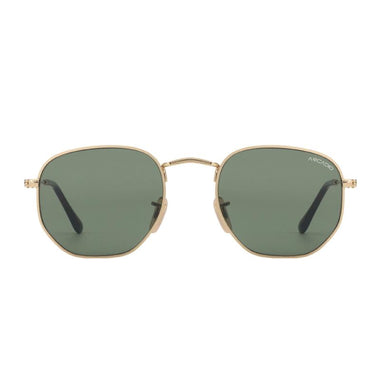 ARCADIO Geohex Retro Metal Sunglass (Golden, G15) - AR-DG3548-C1GD-G15GL