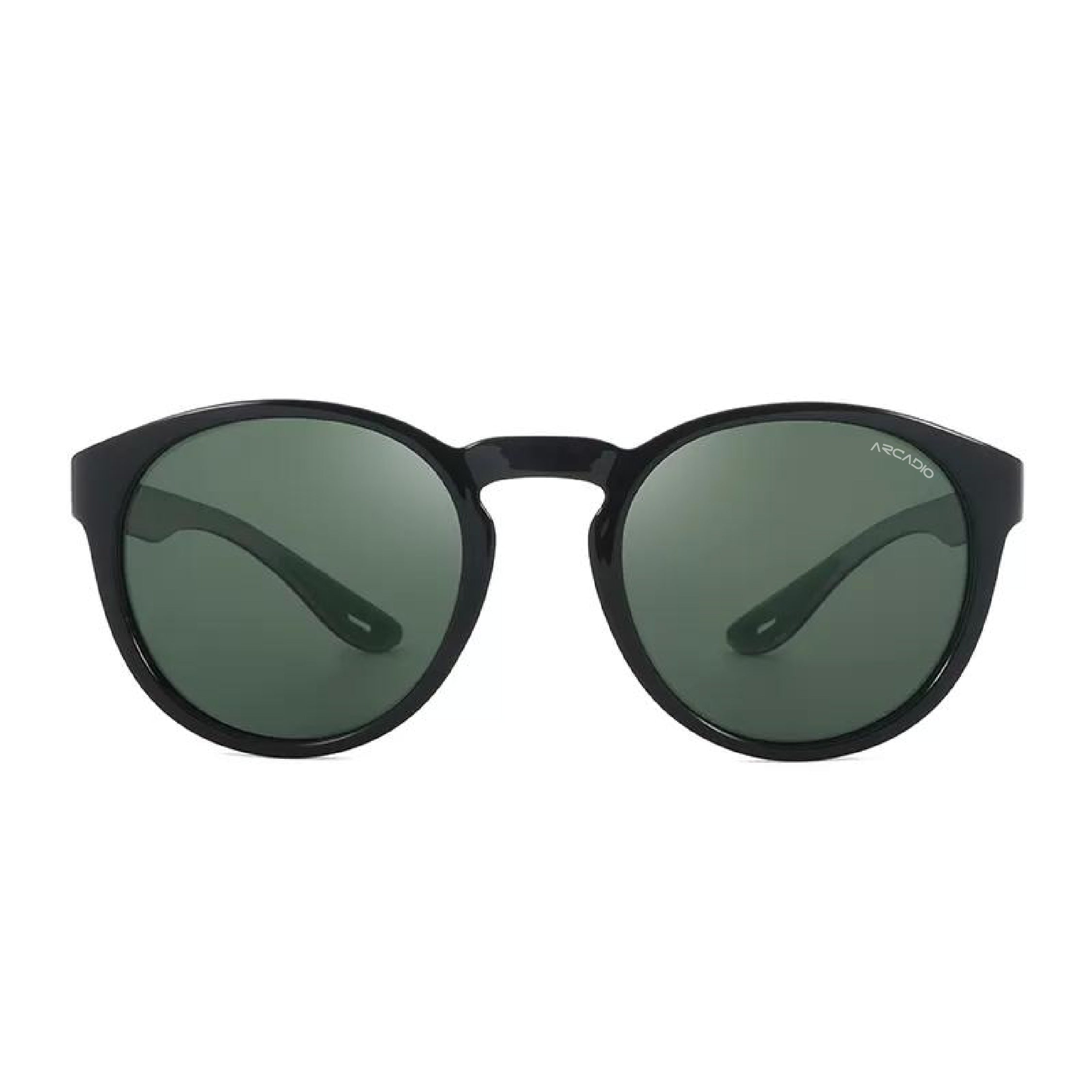 ARCADIO Butler Sporty Round Carbon Fiber Sunglass - AR-FC011-C3BK-G15P
