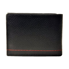 ARCADIO Men's Wallet Black Twice As Nice Bifold Dual Toned Leather Wallet for Unique Birthday Anniversary Gift for Men Boy Love Husband Employees Clients