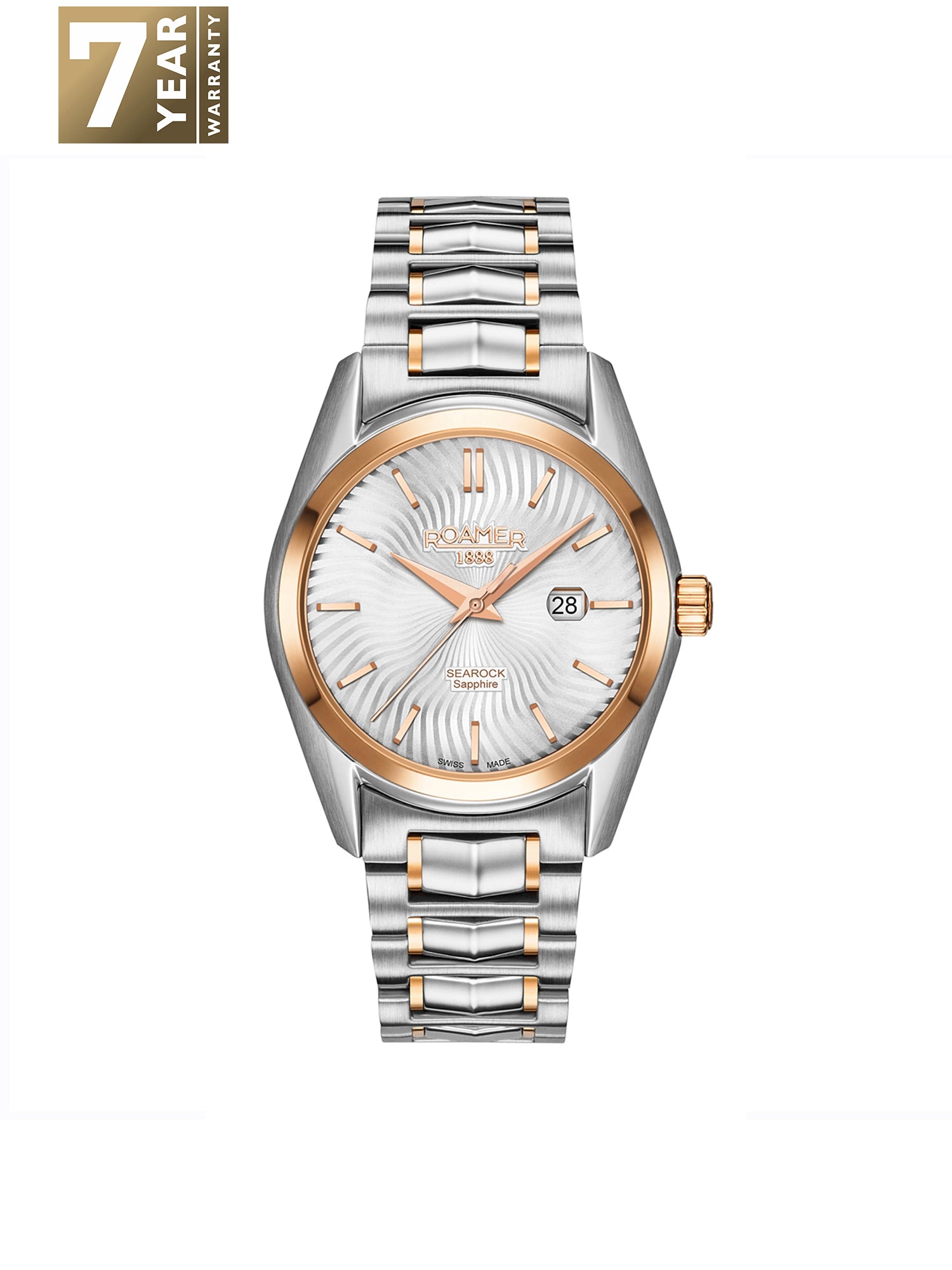 Roamer Searock Ladies 34 mm Analog Black Round Dial Women's Watch - 203844 49 05 20