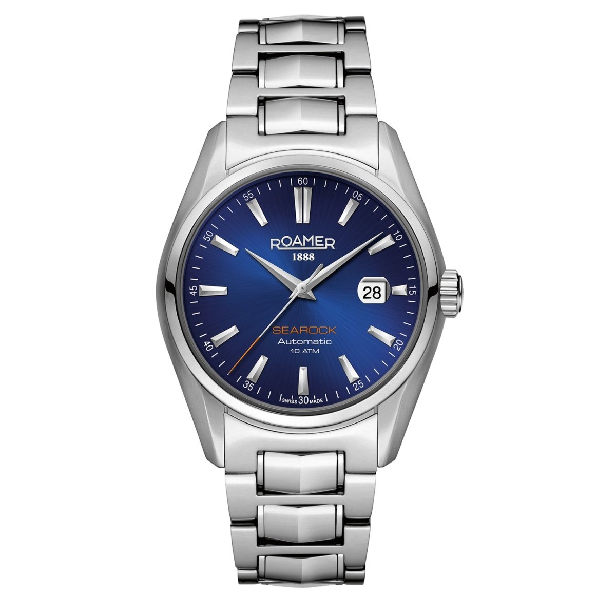 ROAMER Searock Automatic Blue Round Dial Men's Watch- 210633 41 45 20