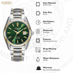 Roamer Searock Automatic Men's Watch -  210665 47 75 20