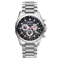 ROAMER Rockshell Mark III Chronograph Black Round Dial Men's Watch- 220837 41 55 20