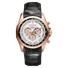 ROAMER Rockshell Mark III Chronograph White Round Dial Men's Watch- 220837 49 25 02