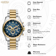 Roamer Rockshell Mark III Chrono Quartz Men's Watch -  220837 48 45 20