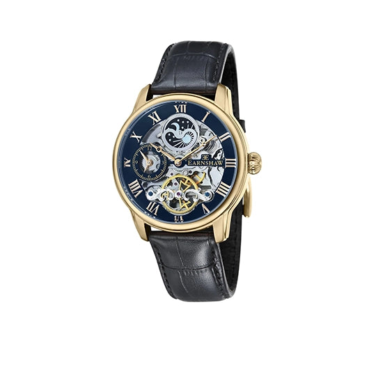 Earnshaw Longitude Skeleton Automatic Dual Time Men's Watch - ES-8006-05