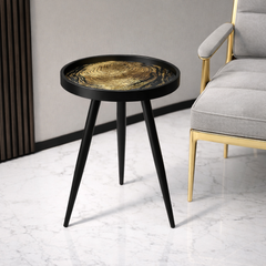 De Maison Decor Oakveil Side Table Set of 2 - Black