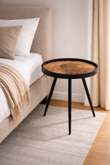 De Maison Decor Dune Round Large Side Table - Brown