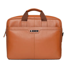ALL ROUNDER Authentic Italian Leather Laptop Bag/Office Bag/Messenger Bag for Men and Women. Fits Upto 16 inch Laptop.