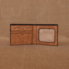 TAN LAD  Brooklyn Wallet  -  Camel with Dark Chocolate