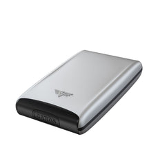 Tru Virtu 16103000201 Silk Line Silver Solid Pattern Wallet