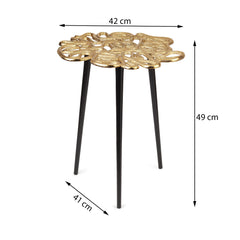 De Maison Decor Sliitherin's end Table -  Gold