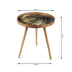 De Maison Decor Oakveil Side Table Set of 2 - Brown