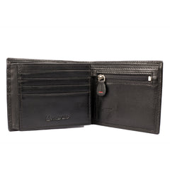 ARCADIO Men's Wallet Black Meshmerize Bifold Dual Toned Leather Wallet for Unique Birthday Anniversary Gift for Men Boy Love Husband Employees Clients