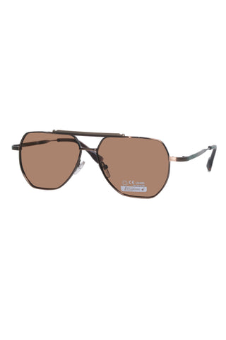 Jodykoes Legacy Metal Square Sunglasses – UV400 Polarized - JK-SG-669835-BROWN