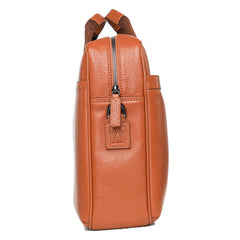 ALL ROUNDER Authentic Italian Leather Laptop Bag/Office Bag/Messenger Bag for Men and Women. Fits Upto 16 inch Laptop.