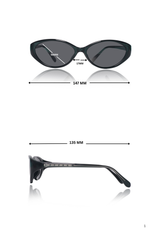 Jodykoes Legacy Cat Eye Sunglasses – UV400 Polarized - JK-SG-62117-BLACK
