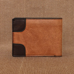 TAN LAD  Brooklyn Wallet  -  Camel with Dark Chocolate