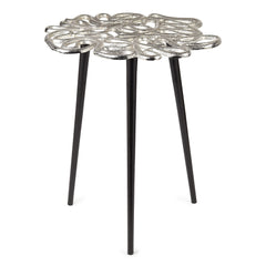 De Maison Decor Sliitherin's end Table - Silver