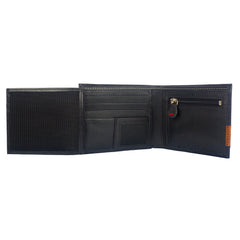 ARCADIO Men's Wallet Navy Double Impact Bifold Dual Toned Leather Wallet for Unique Birthday Anniversary Gift for Men Boy Love Husband Employees Clients