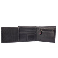 ARCADIO Men's Wallet Black Meshmerize Bifold Dual Toned Leather Wallet for Unique Birthday Anniversary Gift for Men Boy Love Husband Employees Clients