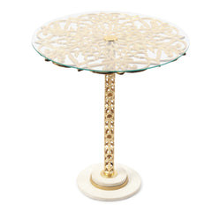 De Maison Decor Aurum Marble Table - Gold