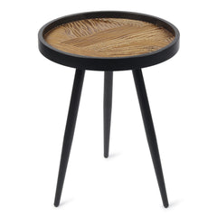 De Maison Decor Dune Round Small Side Table - Brown
