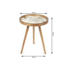 De Maison Decor Oakveil Side Table Set of 2 - Brown