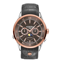 ROAMER Superior Moonphase Multifunction Brown Round Dial Men's Watch- 508821 47 53 05