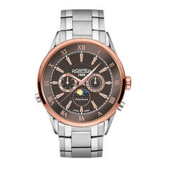ROAMER Superior Moonphase Multifunction Brown Round Dial Men's Watch- 508821 47 53 50