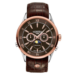 ROAMER Superior Moonphase Multifunction Brown Round Dial Men's Watch- 508821 47 63 05