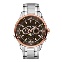 ROAMER Superior Moonphase Multifunction Brown Round Dial Men's Watch- 508821 47 63 50