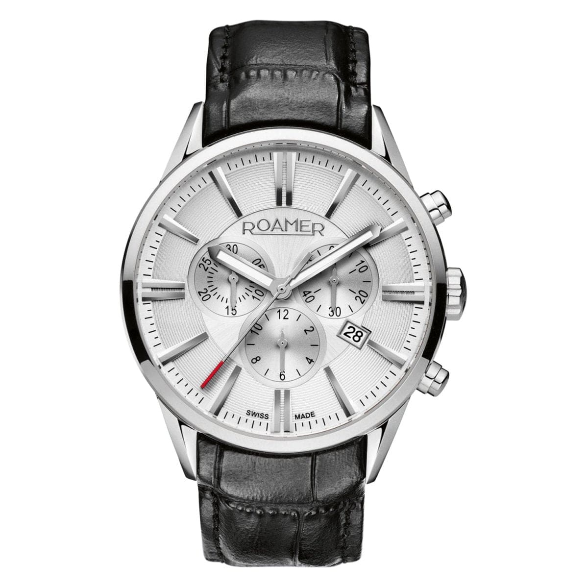 ROAMER Superior Chronograph Silver Round Dial Men's Watch- 508837 41 15 05