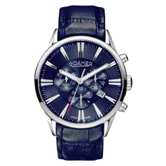 ROAMER Superior Chronograph Blue Round Dial Men's Watch- 508837 41 40 05