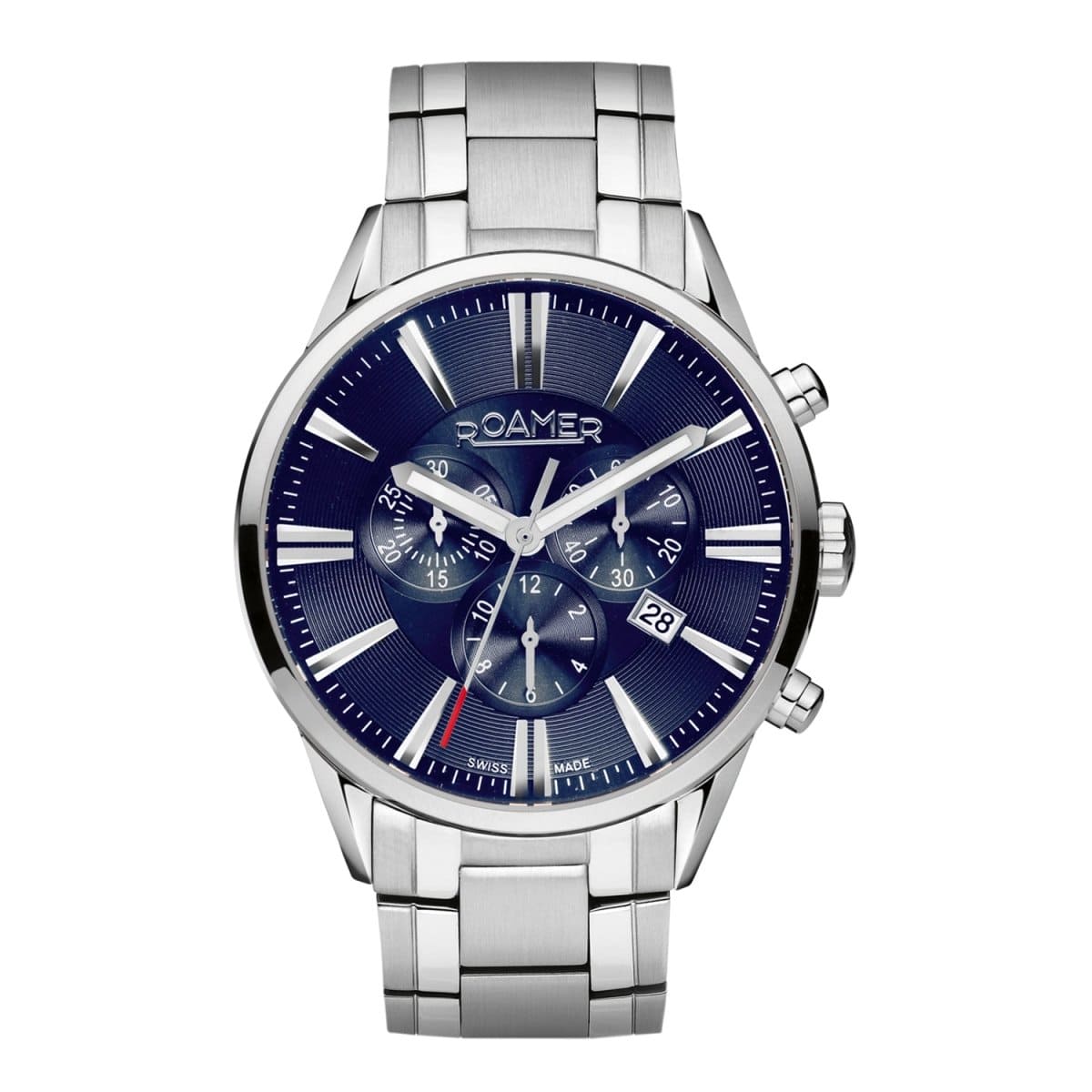 ROAMER Superior Chronograph Blue Round Dial Men's Watch- 508837 41 45 50