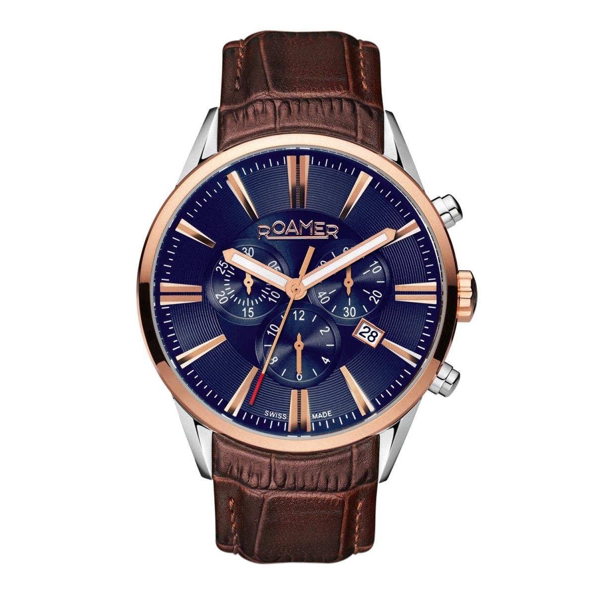 ROAMER Superior Chronograph Blue Round Dial Men's Watch- 508837 41 85 05