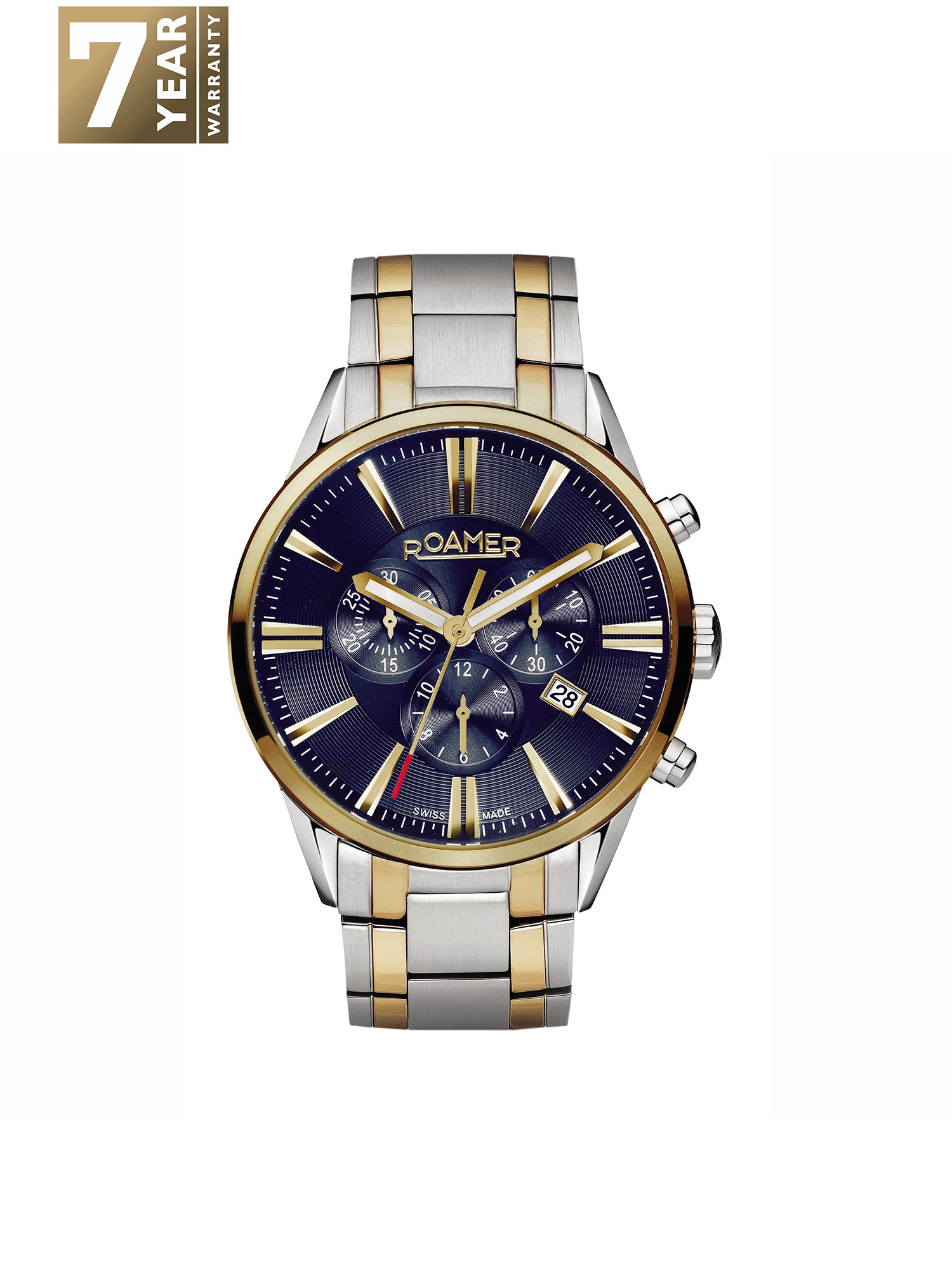 Roamer Superior Chrono Chronograph Blue Round Dial Men's Watch - 508837 47 45 50