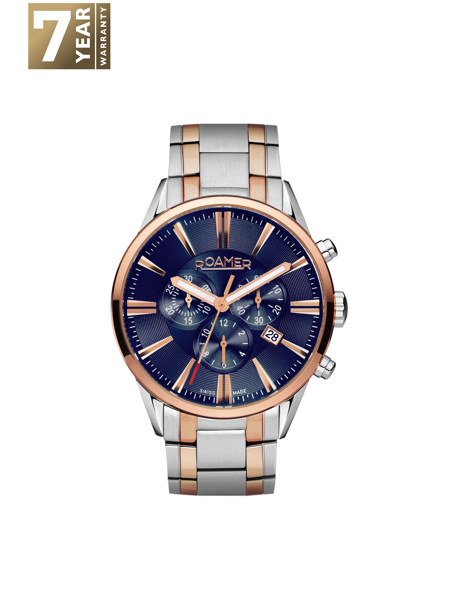 Roamer Superior Chrono Chronograph Black Round Dial Men's Watch - 508837 49 85 50