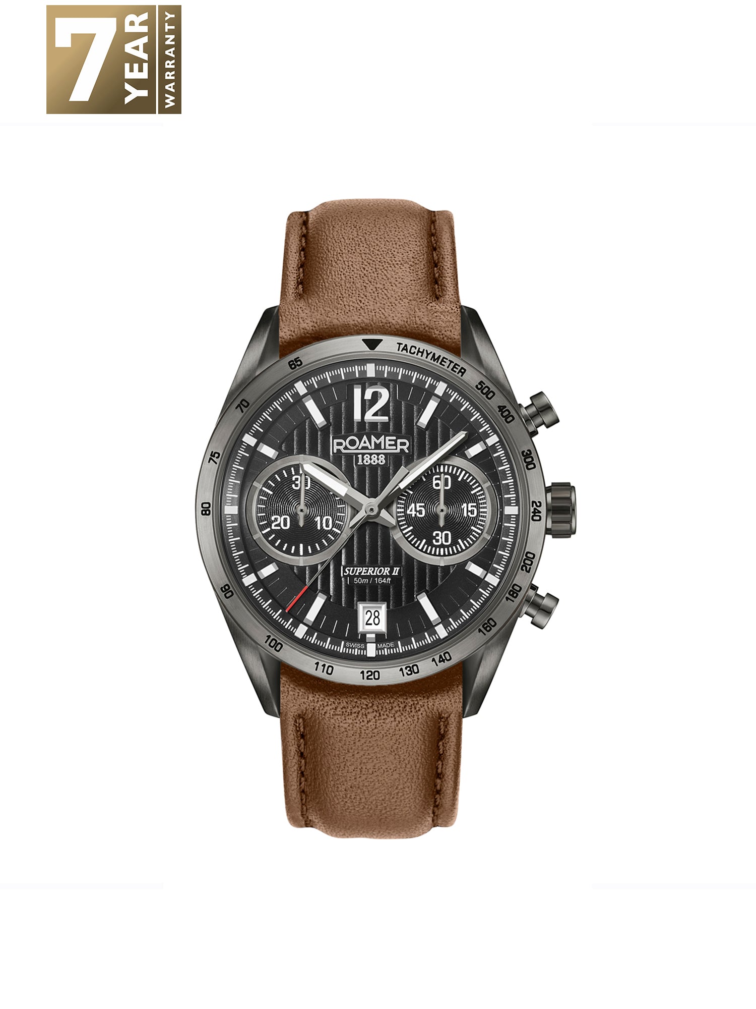 Roamer Superior Chrono II Analog Black Round Dial Men's Watch - 510818 45 54 08