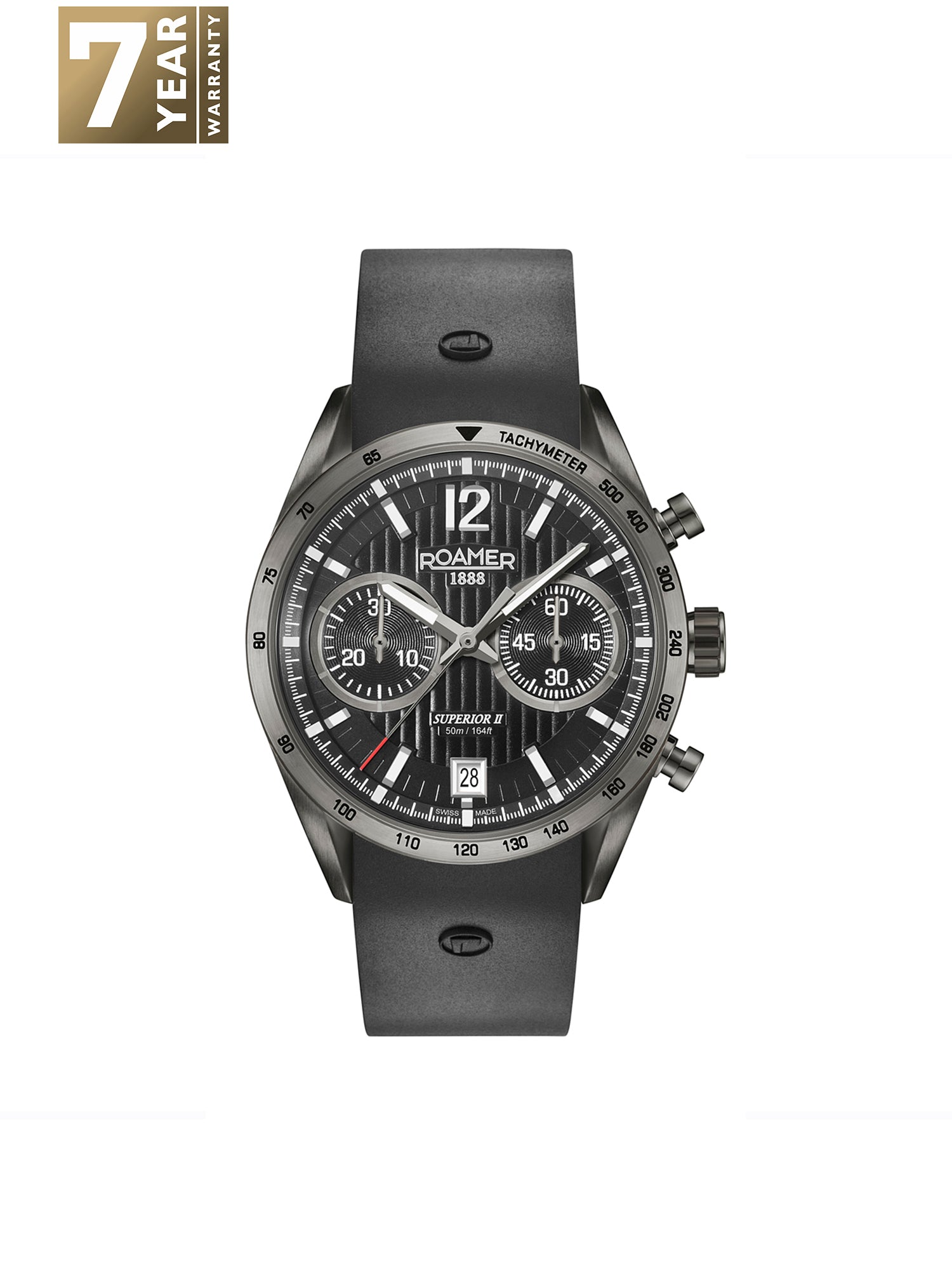 Roamer Superior Chrono II Analog Black Round Dial Men's Watch - 510902 45 54 05