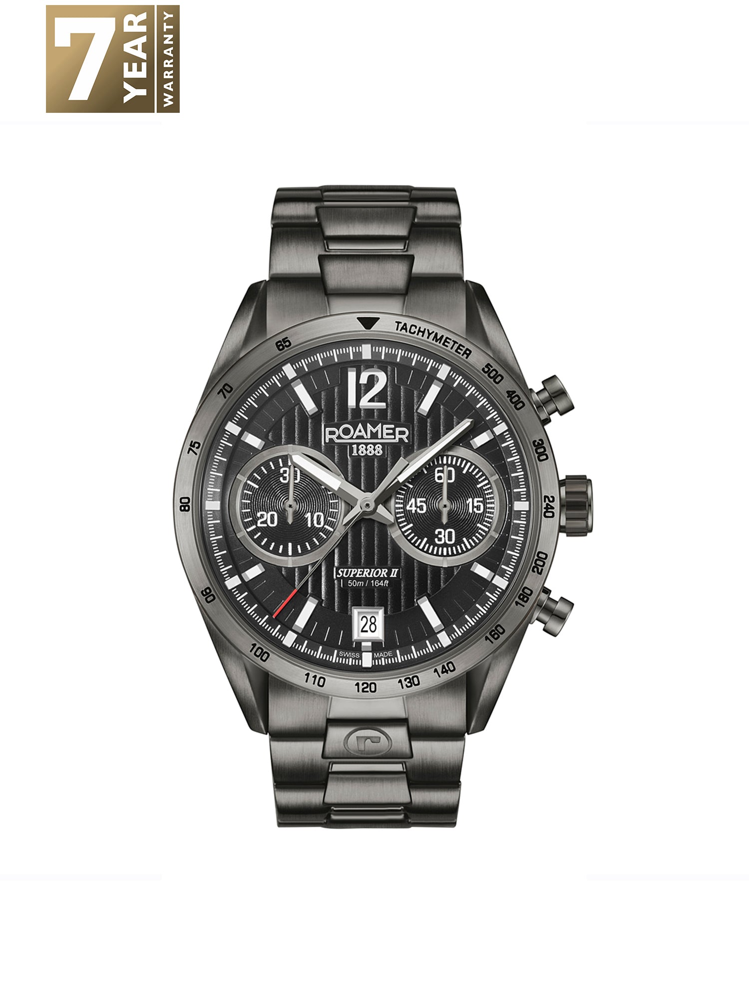 Roamer Superior Chrono II Analog Black Round Dial Men's Watch - 510902 45 54 50