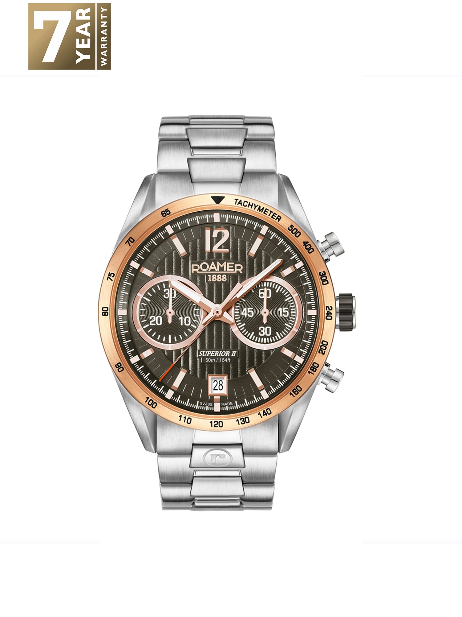 Roamer Superior Chrono II Analog Brown Round Dial Men's Watch - 510902 49 64 50