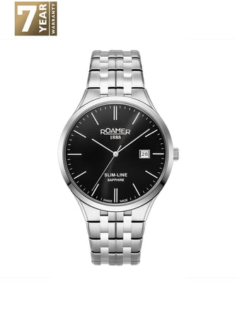 Roamer Slim-Line Classic Analog Black Round Dial Men's Watch - 512833 41 55 20