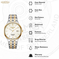 Roamer Slim-Line Classic Quartz Men's Watch -  512833 47 35 20