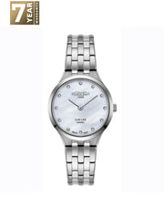 Roamer Slim-Line Diamond Swiss Quartz White Mop Round Dial Women's Watch - 512847 41 89 20
