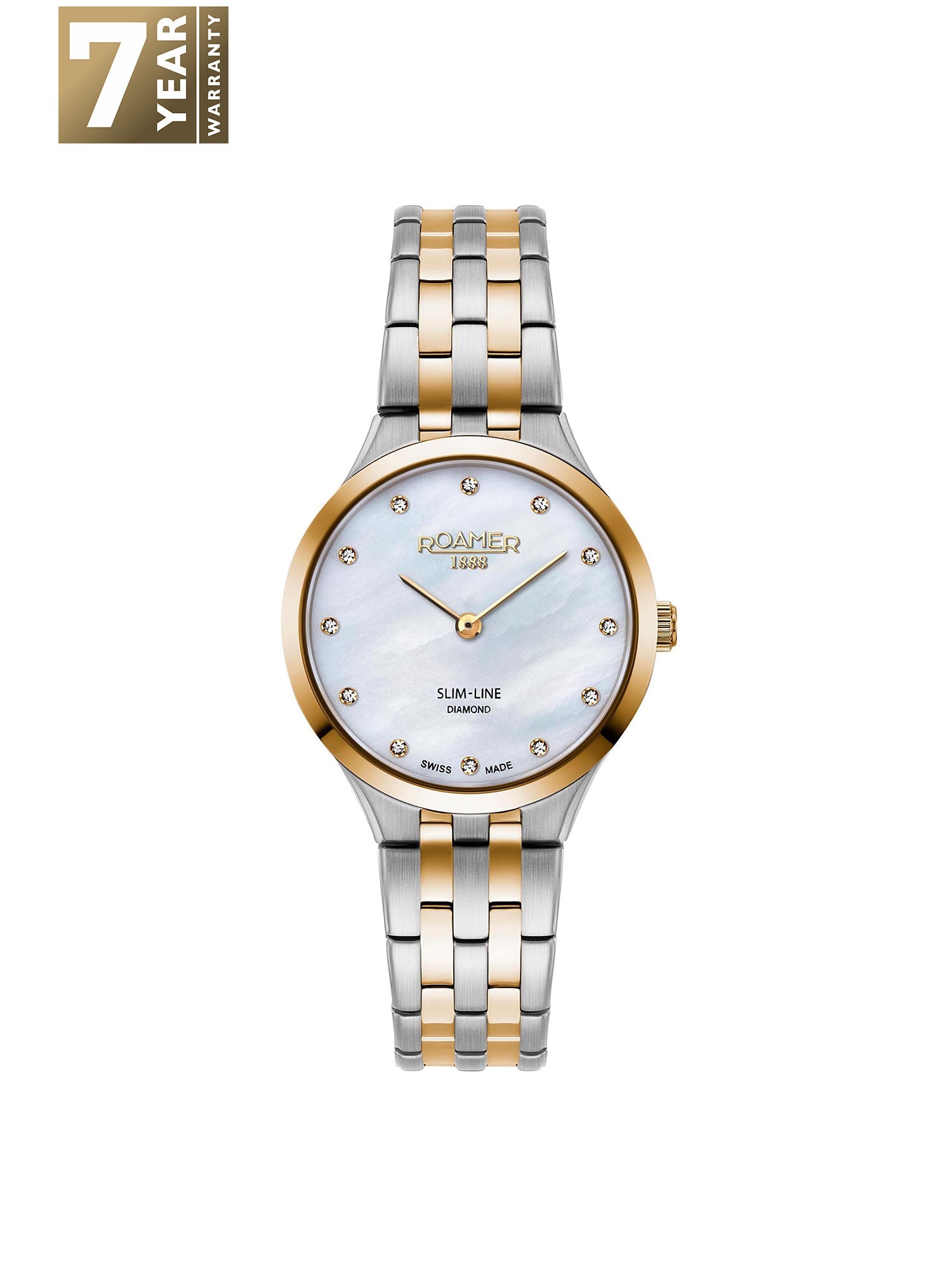 Roamer Slim-Line Diamond Quartz Women's Watch -  512847 47 89 20