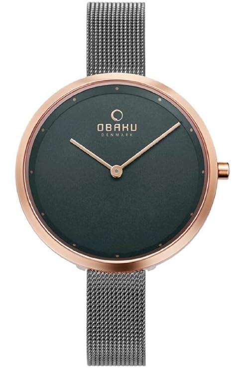 Obaku Dok-Granite Analouge Grey Round Dial Women's Watch -  V227LXVJMJ