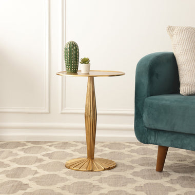De Maison Decor Radiant Gold Duo Large Side Tables - Gold 