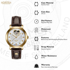Roamer Lady Sweetheart Automatic MOP Women's Watch -  556661 48 19 05